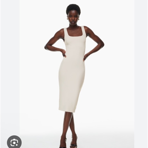 Aritzia Contour Squareneck midi dress NWT sz S - Picture 1 of 3